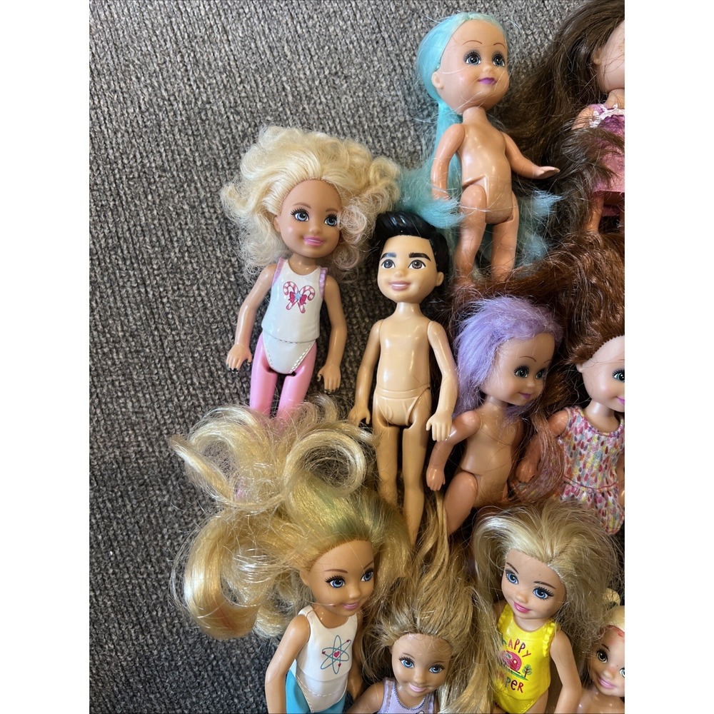 BARBIE Kelly dolls lot 18 Boys Mermaid Plastic Hair - Picture 7 of 7